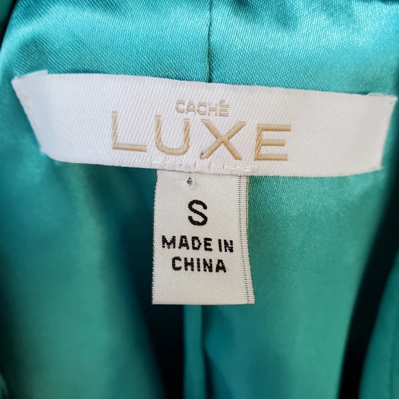100% Lambskin Leather/Suede Aqua Teal Jacket NEW With Tags - Picture 11 of 12
